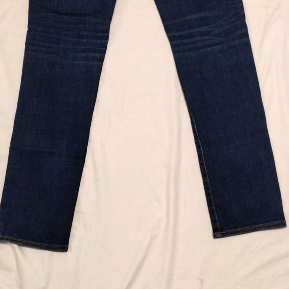 Woman's American Eagle Super Stretch Skinny Jeans Blue Denim Distressed size 10 - Picture 9 of 11